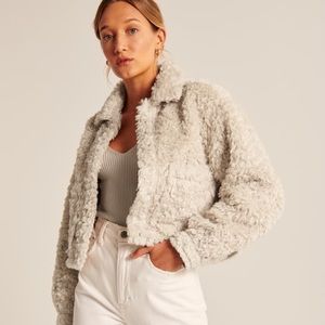 NWT Abercrombie & Fitch Sherpa jacket